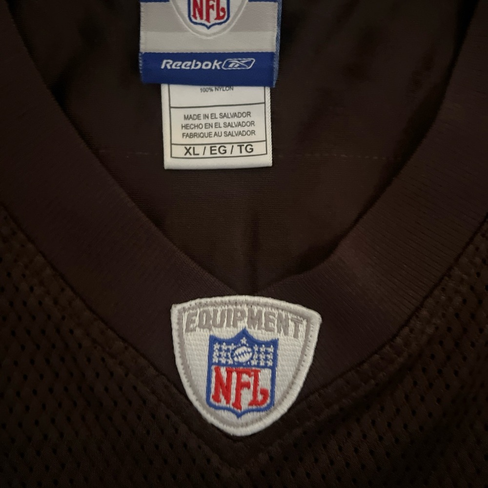 CLEVELAND BROWNS Jersey XL VTG REEBOK WIMBLEY Mesh NFL AFC AL Logo Pristine Rare - Picture 6 of 11